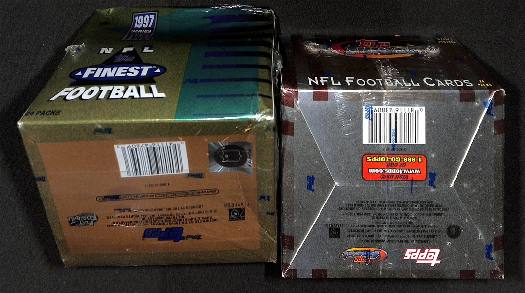  Lot of (2) Topps Finest Football Series 2 Sealed Hobby Boxes - 1997 & 1998