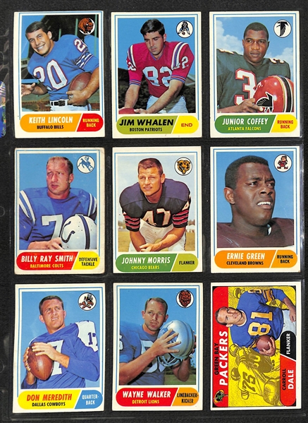 1968 Topps Football Complete Set of 219 Cards