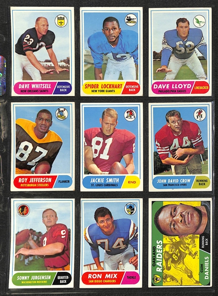 1968 Topps Football Complete Set of 219 Cards