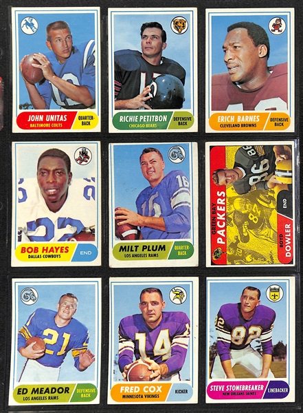1968 Topps Football Complete Set of 219 Cards