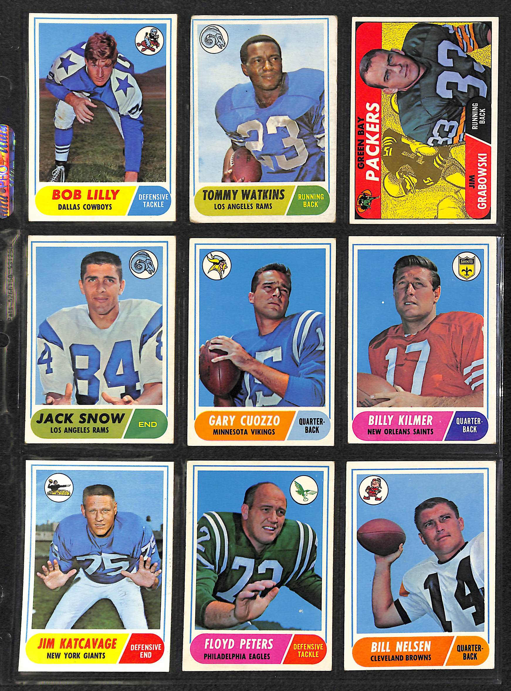 Lot Detail - 1968 Topps Football Complete Set of 219 Cards