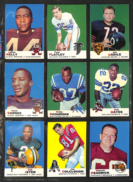 1969 Topps Football Complete Set of 263 Cards