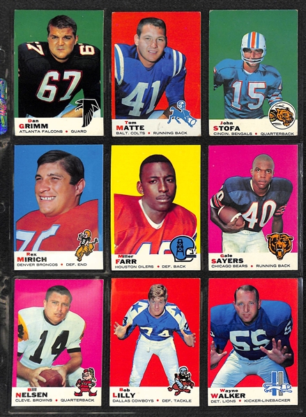 1969 Topps Football Complete Set of 263 Cards