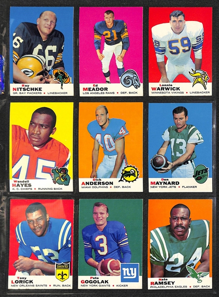 1969 Topps Football Complete Set of 263 Cards