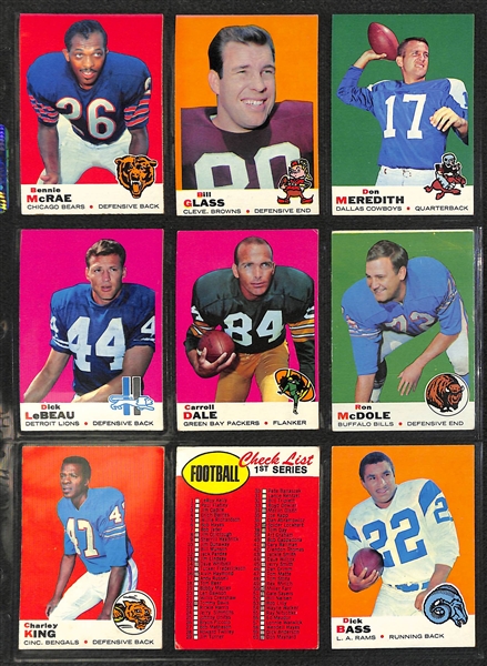 1969 Topps Football Complete Set of 263 Cards
