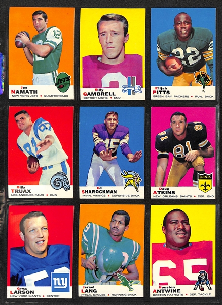 1969 Topps Football Complete Set of 263 Cards