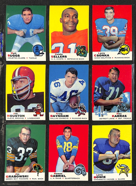 1969 Topps Football Complete Set of 263 Cards