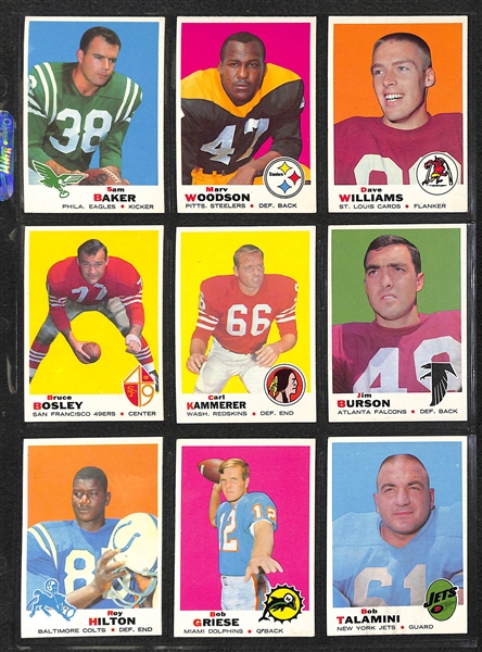 1969 Topps Football Complete Set of 263 Cards