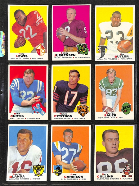 1969 Topps Football Complete Set of 263 Cards