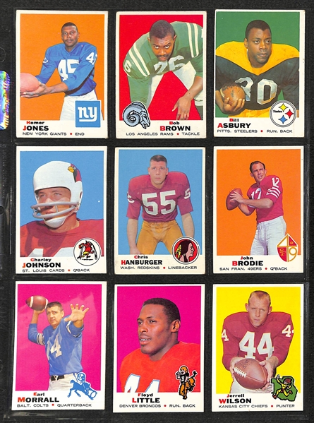 1969 Topps Football Complete Set of 263 Cards