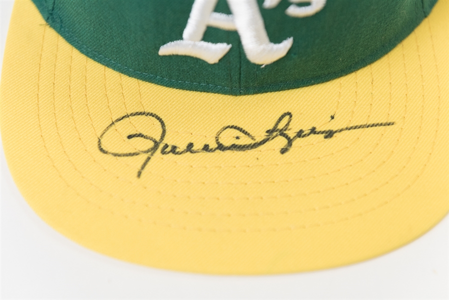 Rollie Fingers Signed A's Hat (JSA COA) and 1967 Carl Yastrzemski Signed Magazine (JSA COA)