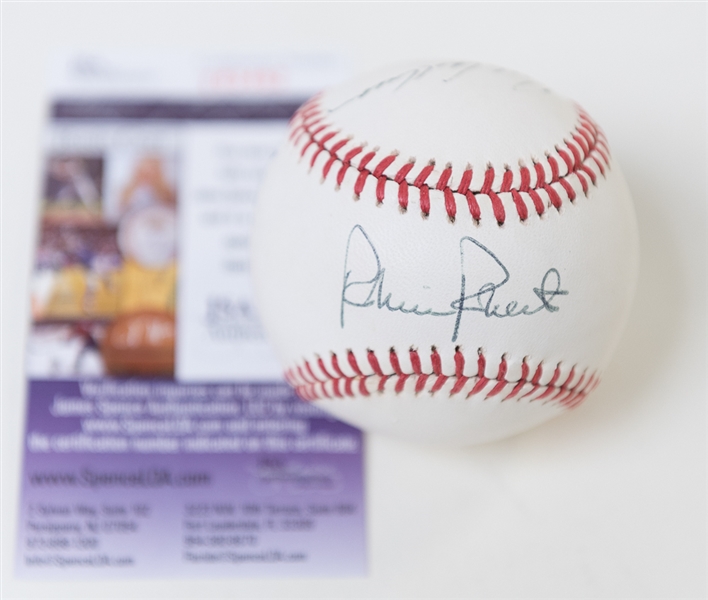Phillies HOFer Signed Baseball Signed By Schmidt, Ashburn, and Roberts (JSA COA)