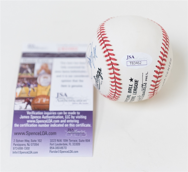 Phillies HOFer Signed Baseball Signed By Schmidt, Ashburn, and Roberts (JSA COA)
