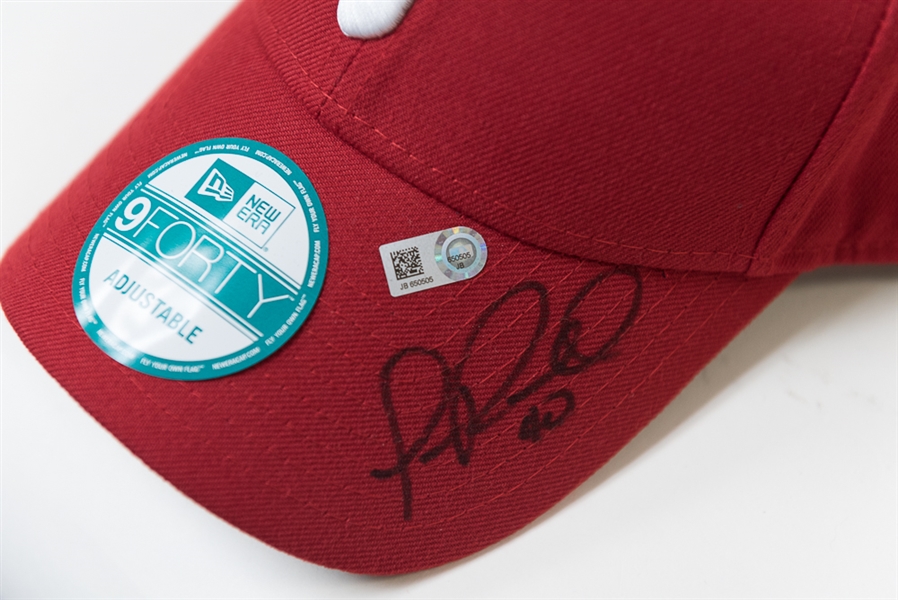 Lot of 10 Signed Phillies Hats (All MLB Certified) - with Clay Buchholz, +