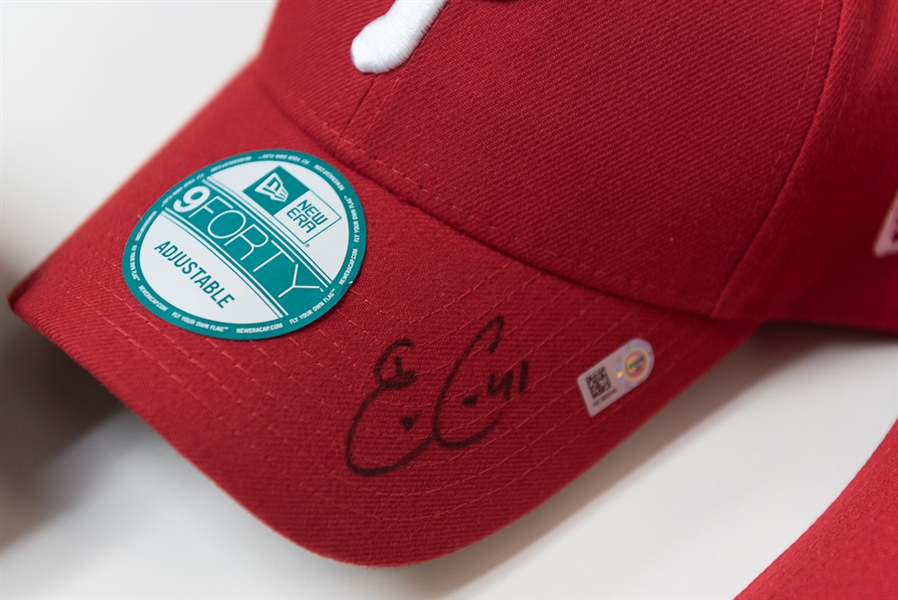 Lot of 10 Signed Phillies Hats (All MLB Certified) - with Clay Buchholz, +