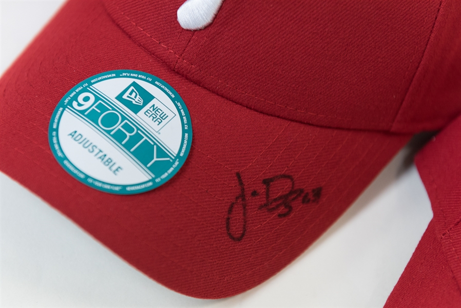 Lot of 10 Signed Phillies Hats (All MLB Certified) - with Clay Buchholz, +