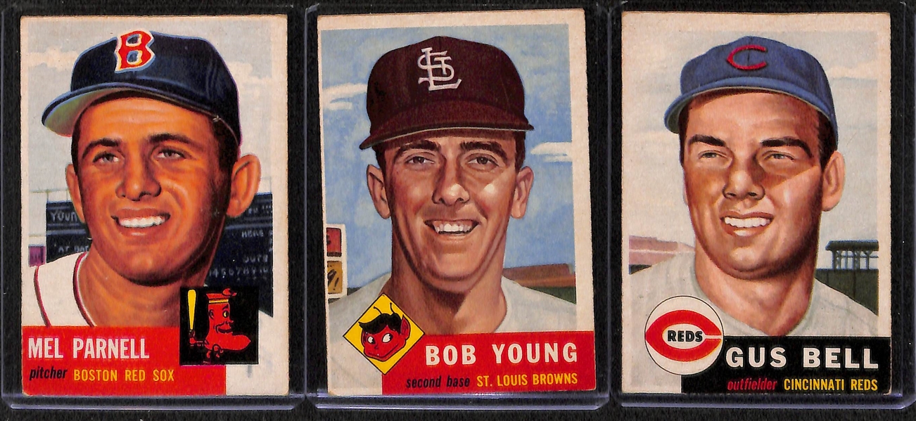 Lot of 37 - 1953 Topps Baseball Cards w. Walt Dropo