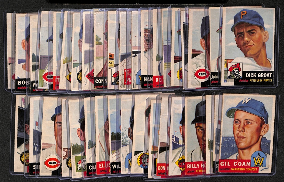 Lot of 37 - 1953 Topps Baseball Cards w. Dick Groat