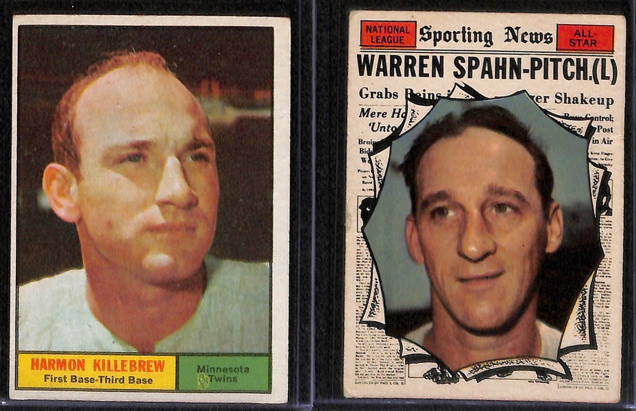 Lot of 16 - 1955-1961 Topps Baseball Cards w. 1959 Don Drysdale