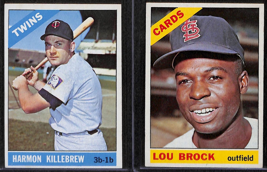 Lot of 12 1966-1970 Topps Baseball Cards w. 1969 Hank Aaron