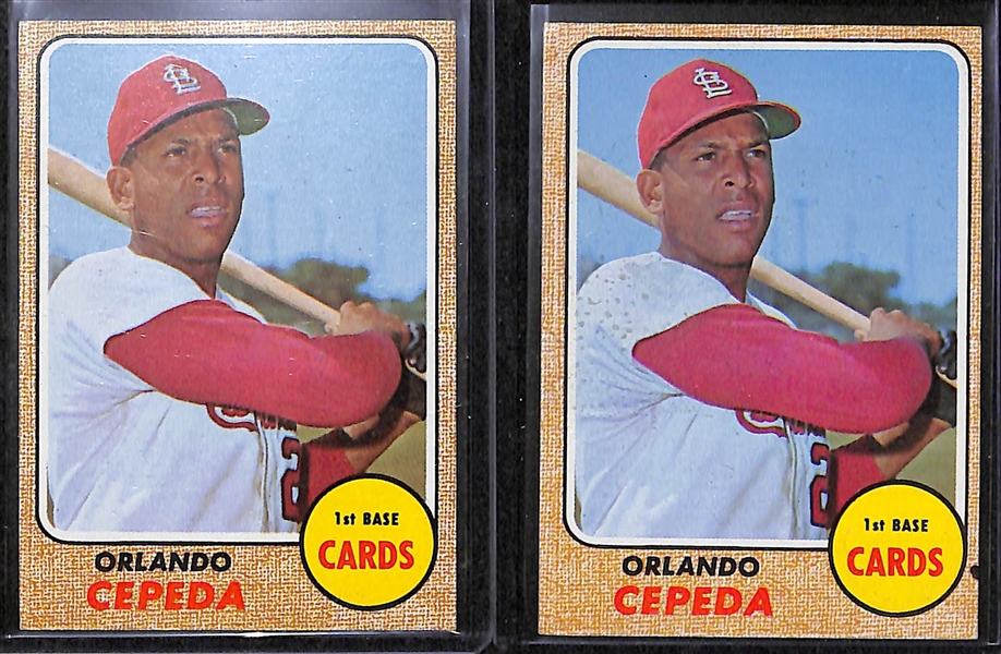 Lot of 105 - 1968 Topps Baseball Cards w. Rod Carew