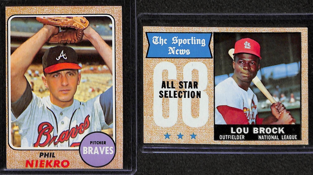Lot of 105 - 1968 Topps Baseball Cards w. Rod Carew