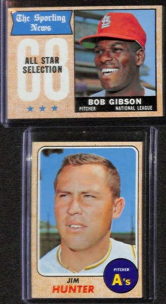 Lot of 105 - 1968 Topps Baseball Cards w. Rod Carew