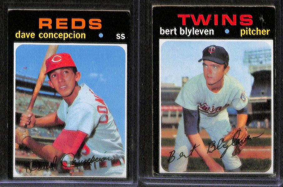 Lot of 130 - 1971 Topps Baseball Cards w. Rose, Ryan, & Reggie Jackson