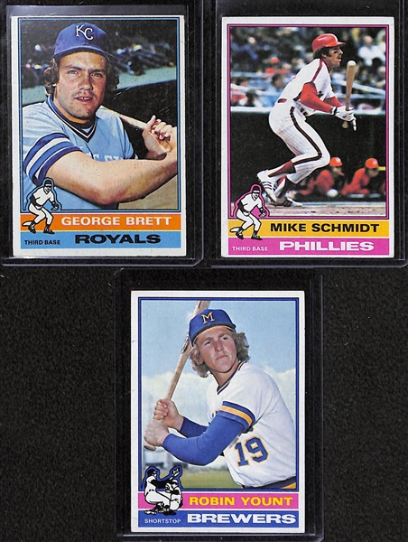 Lot of 39 - 1975-76 Topps Baseball Cards w. (2) 1976 Nolan Ryan Cards