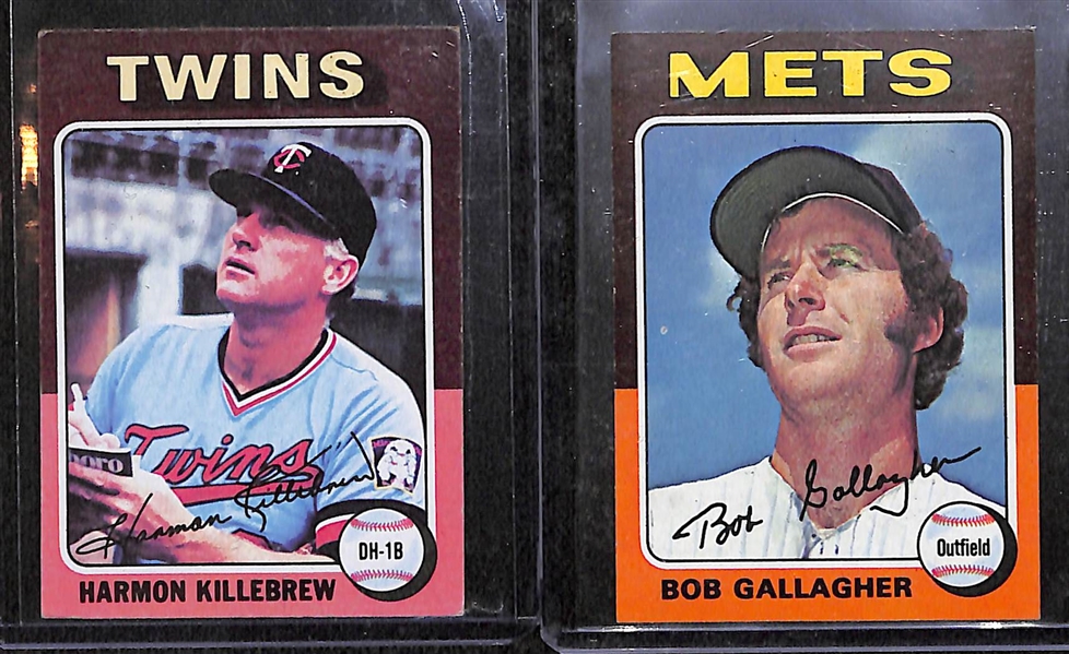 Lot of 39 - 1975-76 Topps Baseball Cards w. (2) 1976 Nolan Ryan Cards