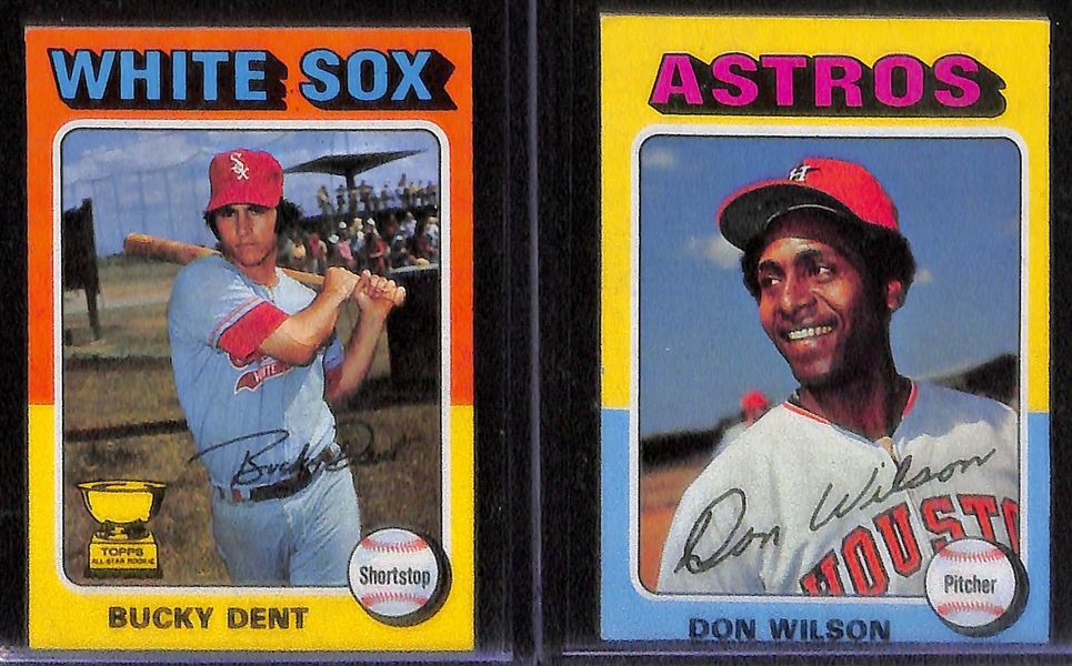 Lot of 39 - 1975-76 Topps Baseball Cards w. (2) 1976 Nolan Ryan Cards