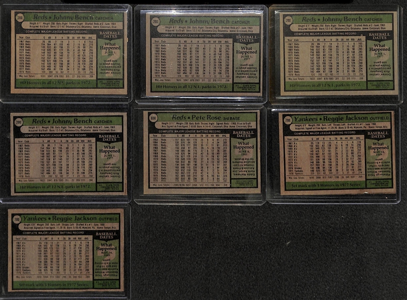 Lot of 90 - 1977-79 Topps Baseball Cards w. Pete Rose