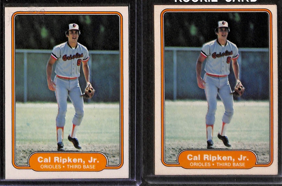 Lot of 27 - 1980-82 Topps & Fleer Baseball Rookie Cards w. (3) 1980 Henderson & (2) 1982 Ripken