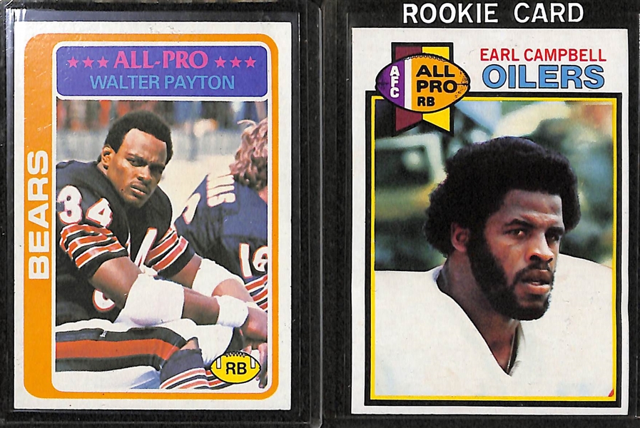Lot of 42 - 1969-80 Topps Football Cards w. 1978 Tony Dorsett