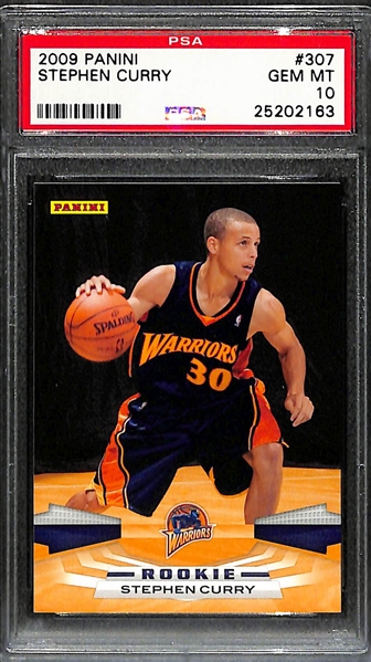 2009 Panini #307 Stephen Curry Rookie Card - PSA 10 Gem Mint