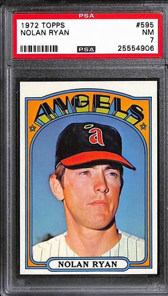 1972 and 1973 Topps Nolan Ryan PSA 7 Graded Lot