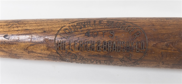 Early 1900s Louisville Slugger H&B Tris Speaker Decal Bat (~34)