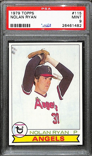 1979 Topps #115 Nolan Ryan HOF Angels PSA 9 MINT CENTERED 