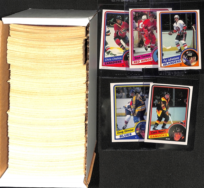 1984-85 OPC Hockey Complete Set (396 cards) w/ Yzerman, Gilmour, Chelios, Neely, & LaFontaine Rookies!