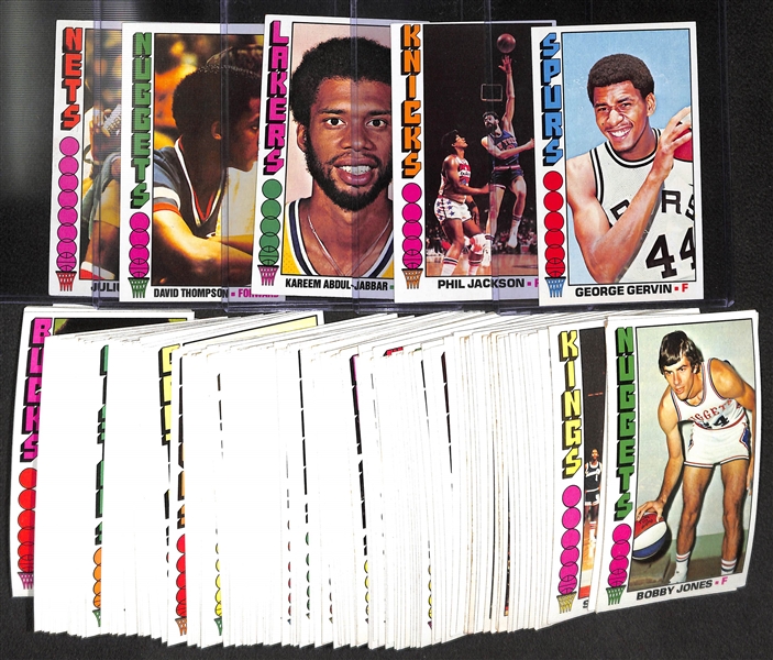 1976-77 Topps Basketball Complete Set of 144 Cards (30 HOFers, 12 Rookies)