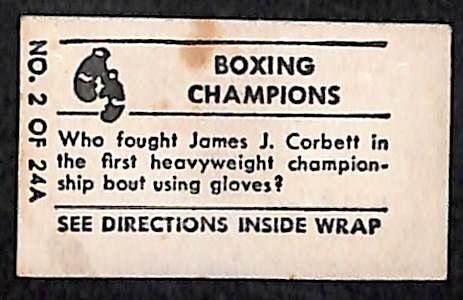 RARE 1948 Topps Magic John L. Sullivan (Legendary Boxer)