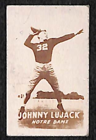 Lot of (4) 1948 Topps Magic Football Cards w/ Johnny Lujack Rookie