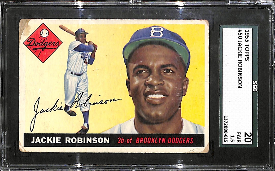 1955 Topps Jackie Robinson #50 SGC 20 (1.5)