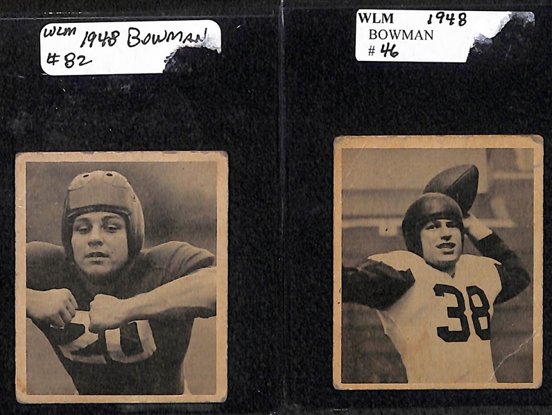 1948 Bowman Football Lot of (9) Cards w/ Steve Van Buren BVG 2.5 Rookie!
