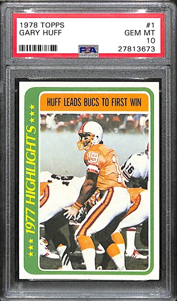 1978 Topps Football Gary Huff PSA 10 Gem Mint