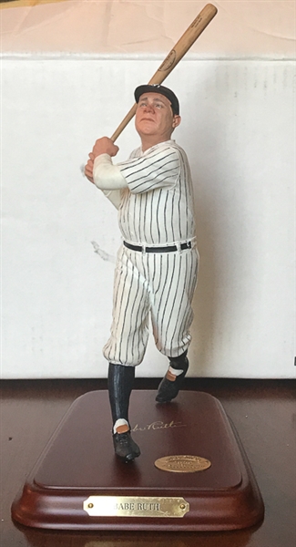 Danbury Mint Babe Ruth Figurine w/ Original Box (Limited Edition #H1258) Inc. Original Paperwork