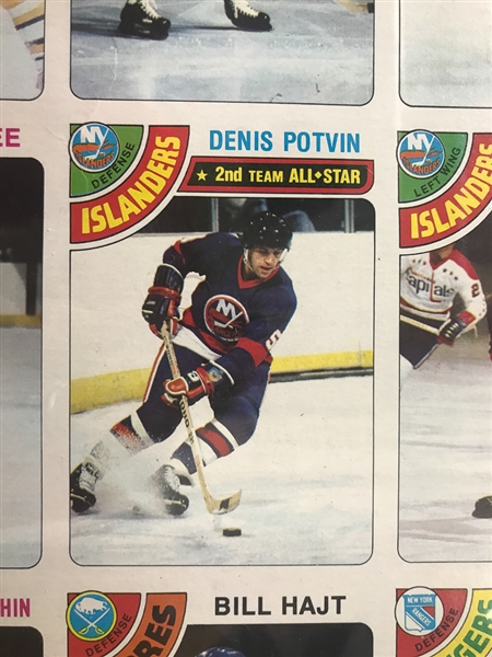 1978-79 Topps Hockey 132-card Uncut Sheet