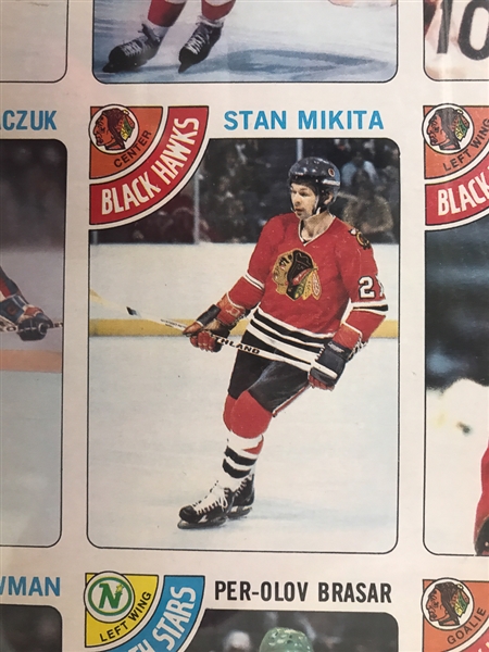 1978-79 Topps Hockey 132-card Uncut Sheet