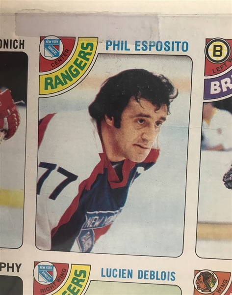 1978-79 Topps Hockey 132-card Uncut Sheet