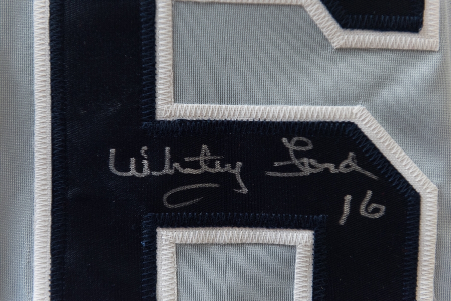 Whitey Ford Autographed New York Yankees Style Jersey